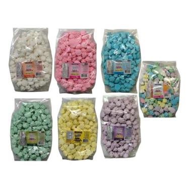 Imagem de Mini Suspiro Artesanal 2x140g Aprox. 400unid. Escolher Cores - INCOPAL