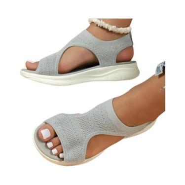 Imagem de Sandálias Casuais De Verão Confortáveis Para Mulheres, Estilo Romano E