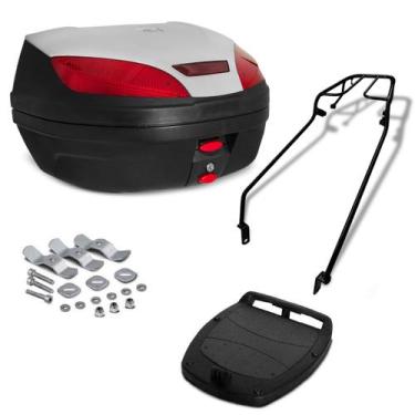 Imagem de Baú De Moto 52 Litros Pro Tork Com Bagageiro Sundown Max 125 2004 Até 