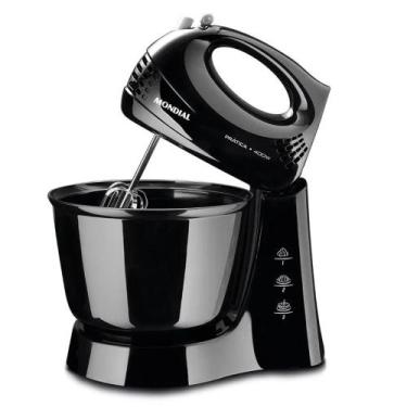 Imagem de Batedeira Mondial Pratica Preta 400W B-44-R 110V, 110V