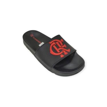 Imagem de Chinelo Flamengo Slide CRF Bold Oficial Licenciado - Ref FLA0421 - Tam 33/44-Unissex