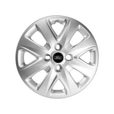 Imagem de Calota Para Ford Ka + 2014 2015 2016 Aro 14 Com Emblema Resinado Preto