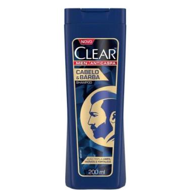 Imagem de Shampoo Clear Men Anticaspa Cabelo e Barba 200ml