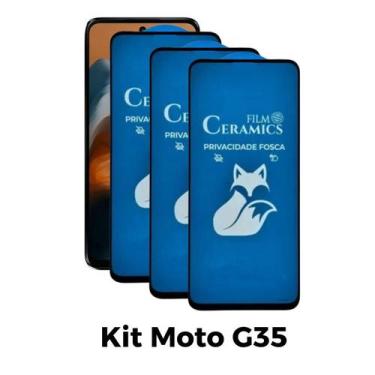 Imagem de 3UN Película Cerâmica Fosca Privacidade para Motorola Moto G35 - LXL