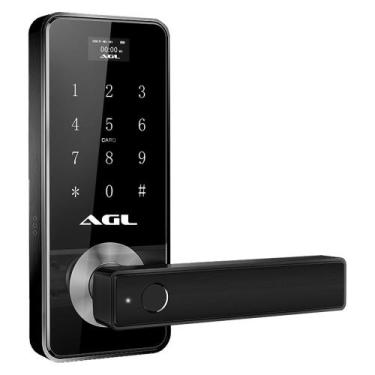 Imagem de Fechadura Eletrônica Digital AGL H11 Bluetooth, Visor Digital, Biometr