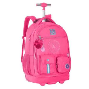 Imagem de Mochila RB Rebecca Bonbon Lançamento Carrinho Rodinha, Pink