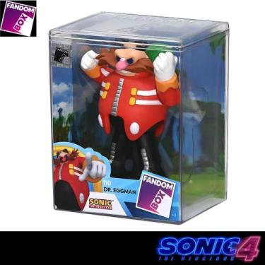 Imagem de Dr Eggman Boneco Fandom Box 10cm Turma Do Sonic Oficial Líder Brinqued