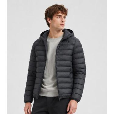 Imagem de Jaqueta Masculina Puffer Com Capuz All Free Cinza, G, Cinza