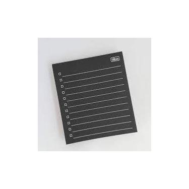 Imagem de Tilembrete Checklist Preto - 100 Folhas 80x91mm 75g/m² - Tilibra