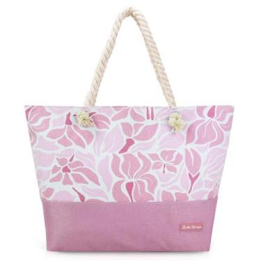 Imagem de Bolsa de Praia Feminina Grande Piscina Feira Verão Grande Transversal 