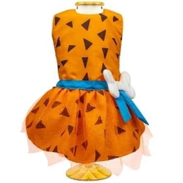 Imagem de Vestido fantasia pet para carnaval vilma tamanho gg - Mascote PEt