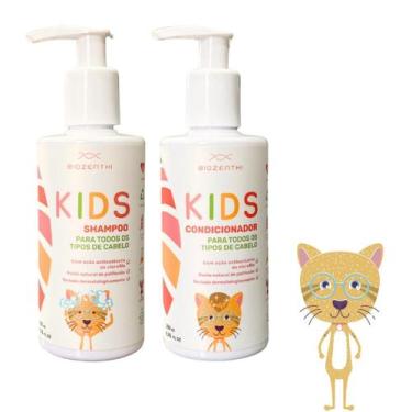 Imagem de Kit Infantil Gato Divino Shampoo E Condicionador- 200ml - BIOZENTHI