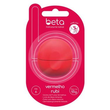 Imagem de Hidratante Labial Beta FPS6 Cor Vermelho Rubi 9,5g
