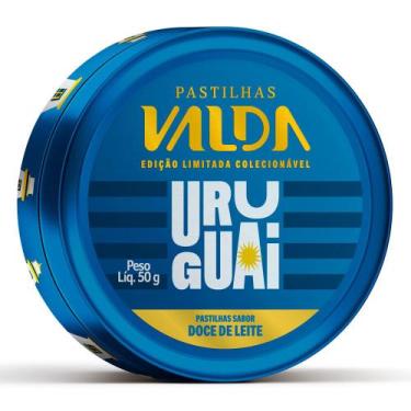 Imagem de Pastilhas Valda Uruguai Sabor Doce de Leite Sem Açúcar Edição Limitada
