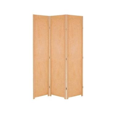 Imagem de 3 Biombo Slim Sanfonado Com Dobradiças Folha Painel Mdf Cru Divisor Di