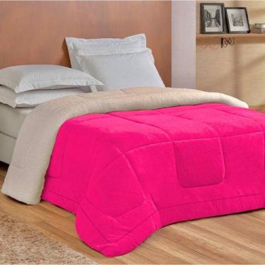 Imagem de Coberdrom Casal Dupla Face com Sherpa e Porta Travesseiros em Manta So
