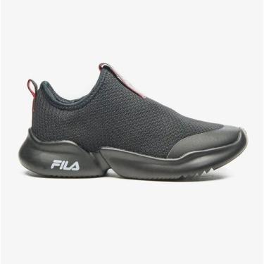 Imagem de Tenis Fila Funny Infantil Kids Original -, Pto, Bco, Vrm, 35