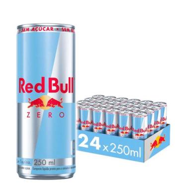 Imagem de Energético Red Bull Zero Lata 250ml 24 Unidades