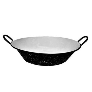 Imagem de Tacho Aço Carbono Esmaltado Beira Alta Fritura 36cm 6L 2 Alças Jamar
