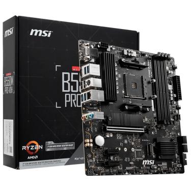 Imagem de Placa Mãe B550M PRO-VDH Socket AM4 com VGA DDR4 Desempenho Confiável para Uso Profissional e Pessoal MSI