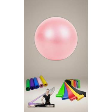 Imagem de Kit Bola Pilates, Faixa e Mini Bands Rosa - Congratulations Store