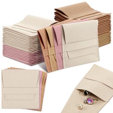 Imagem de Saco para Joias Bonuci 40 unidades Microfibra 8x8 cm Multicolorido