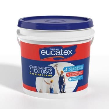 Imagem de Textura Riscada Acrílica Branca 14 Litros 23 Kg Eucatex