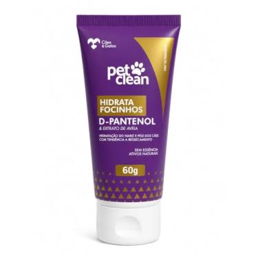 Imagem de Pet Clean Hidratante de Focinho para Cães com D-Pantenol e Extrato de Aveia, 60 g — Hidratação e Proteção para Focinho Ressecado