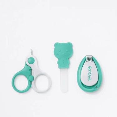 Imagem de Kit de cuidados e higiene 3 peças petit piá - verde - unissex - seguro