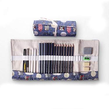 Imagem de Conjunto de lápis de plástico para pintura de esboço de corujas e ferramentas de esboço