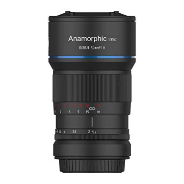 Imagem de SIRUI Lente anamórfica 50 mm F1.8 1,33X APS-C para montagem E, flare azul