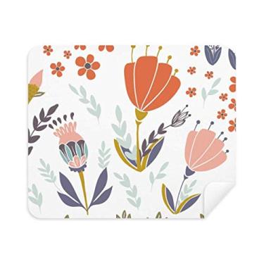 Imagem de Pano de limpeza de tinta flor laranja em pó limpador de tela 2 peças tecido de camurça