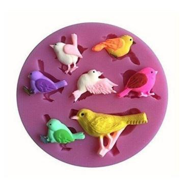 Imagem de Molde De Silicone Passarinhos