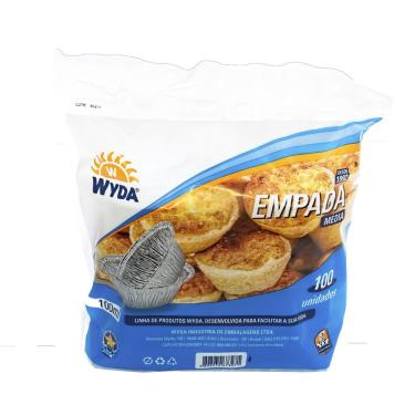 Imagem de Assadeira De Alumínio Média Para Empada Com 100 Unidades Wyda