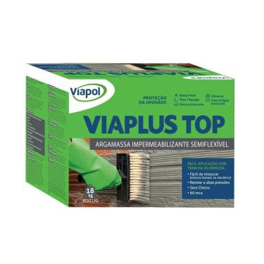 Imagem de Viaplus Top Argamassa Impermeabilizante Semiflexível 18Kg