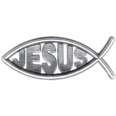 Imagem de Emblema Peixinho Com Jesus Crom Chrysler Stratus