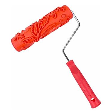 Imagem de Rolo de pintura com estampa de casa clássica textura de relevo de tijolos de borracha escova de tijolos DIY pintura decorativa ferramenta de arte para decoração de parede, por exemplo 311t