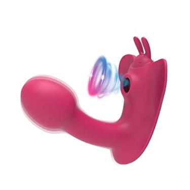 Imagem de Vibradores Estimulador Clitóris Sucção Feminino Com Controle Remoto Brinquedo Sexual 20 Frequências Zatla (Vermelho)