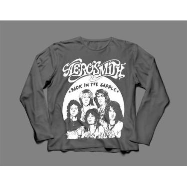 Imagem de Camiseta / Camisa Manga Longa Feminina Aerosmith Hard Rock - Ultraviol