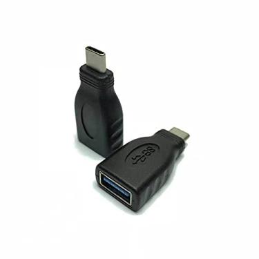 Imagem de Adaptador USB C macho para USB 3.0 fêmea pacote com 2, conversor tipo C para tipo A OTG, para MacBook Pro, Mini-Led M1 iPad 2021 Air 4, S21,21, Chromebook, Surface Go 2, Galaxy Note 10 20 S10 S20 Plus Ultra