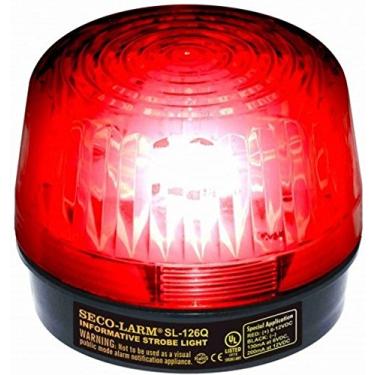 Imagem de Seco-Larm SL-126Q/R Red Strobe Light (Set of 2); For 6- to 12-Volt use; For Iinformative" General Signaling Requirements; Incorrect Polarity Cannot Damage Circuit or Draw Current