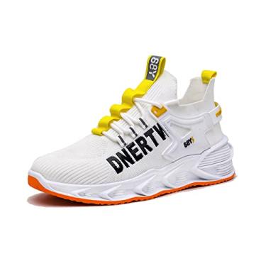 Imagem de Jueshanzj Sapatos masculinos de solteiro masculino respirável de baixo Branco 42