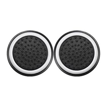 Imagem de 1 Par de Grips Compatível com controle Joystick Playstation 3 4 5 PS3 PS4 PS5 Xbox One S X Series S X Nintendo Wii U Protetora Anti Derrapante Silicone Proteção do Botão Analógico (Branco)