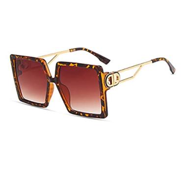 Imagem de Óculos de sol quadrados femininos retrô óculos de sol para mulheres superdimensionadas tons pretos óculos UV400, 3, tamanho único