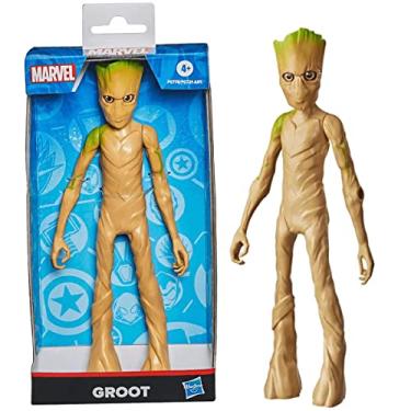 Imagem de Boneco Marvel Olympus Groot - Figura de 24 cm, para crianças acima de 4 anos - F0778 - Hasbro, Marrom e verde