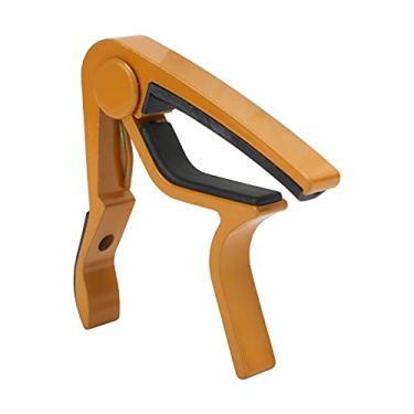 Imagem de Capo de liga de zinco, acessórios de reparo de instrumentos acessórios de guitarra capo de guitarra para bandolim para banjo(ouro)
