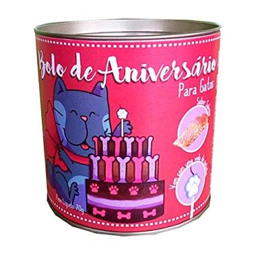 Imagem de Bolo de Aniversário Padaria Pet para Gatos Sabor Salmão 70g