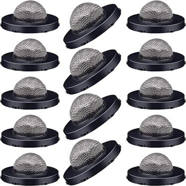 Imagem de 30 arruelas de filtro de mangueira, acoplamento de mangueira de entrada de tela de mangueira de aço inoxidável com filtro, acessórios para conector de mangueira de jardim de 9,5 cm e máquina de lavar
