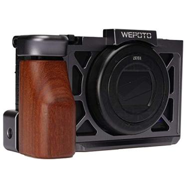 Imagem de WEPOTO ZV1-GR Gaiola de câmera compatível com Sony ZV-1 -Alumínio Padauk