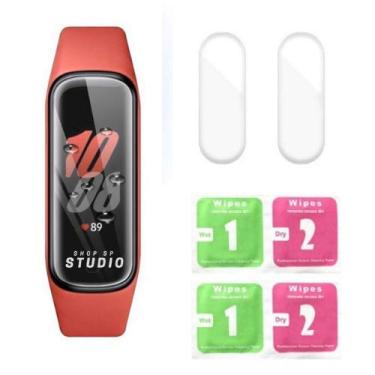 Imagem de Película Tpu Gel Protetor de Tela Relógio Samsung Galaxy Fit 2 (Versão SM-R220NZKAZTO) c/ 2 Un